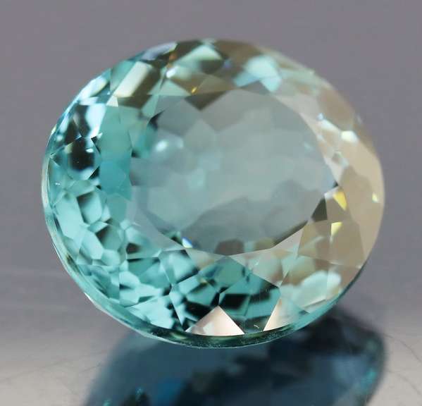 31.75ct top blue green hue created Amethyst