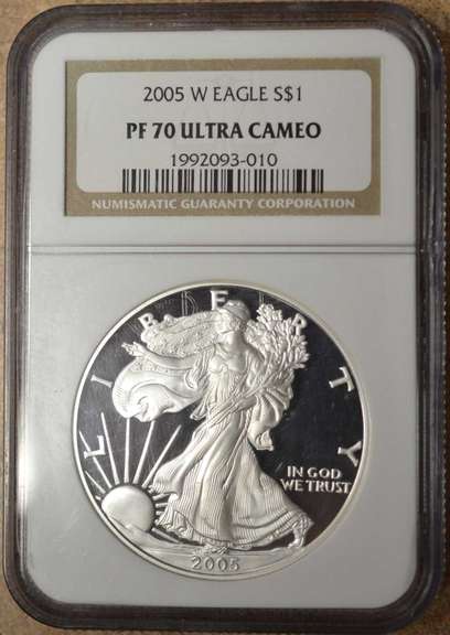 2005-W Proof American Silver Eagle NGC PF70 Ultra Cameo
