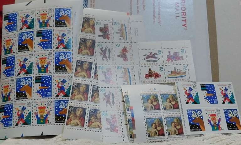 Stamps:  Christmas  $17.40