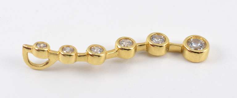 Nice 14k Journey Pendant with CZ's