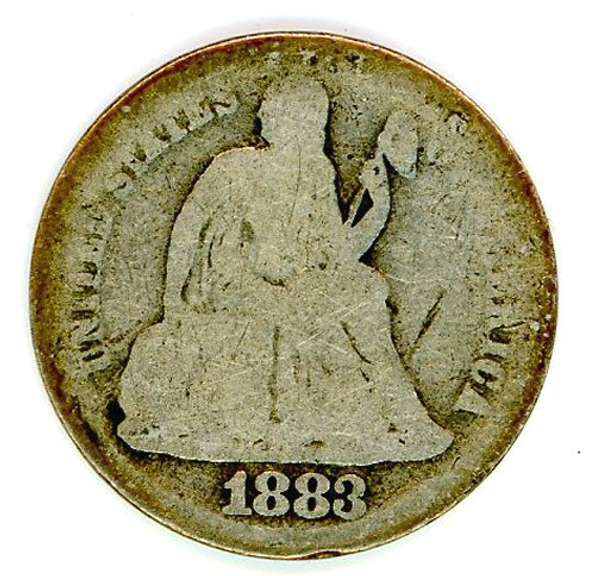 1883 Liberty Seated Dime