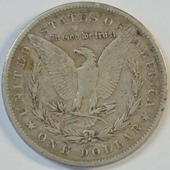 Very sharp 1878-CC Morgan Silver Dollar. Key date