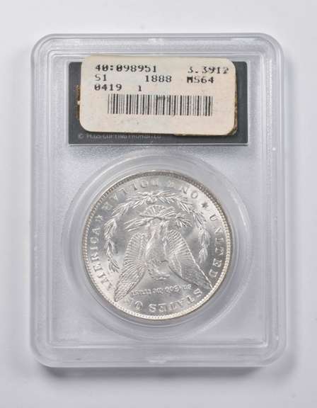 MS64 1888 Morgan Silver Dollar CAC PCGS