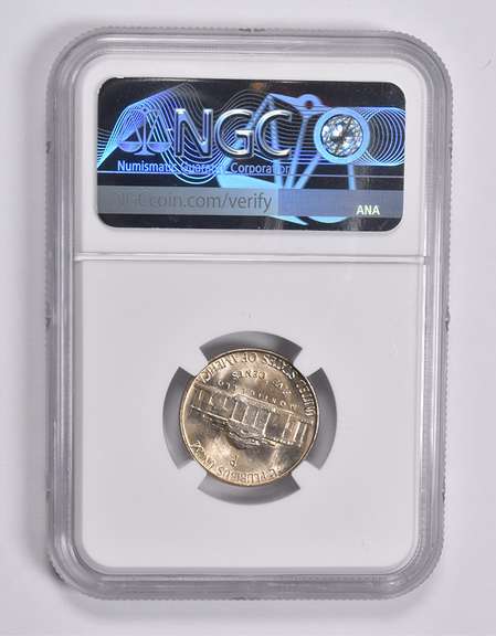 Mint Error MS66 1944-P Jefferson Nickel OBV Lamination NGC