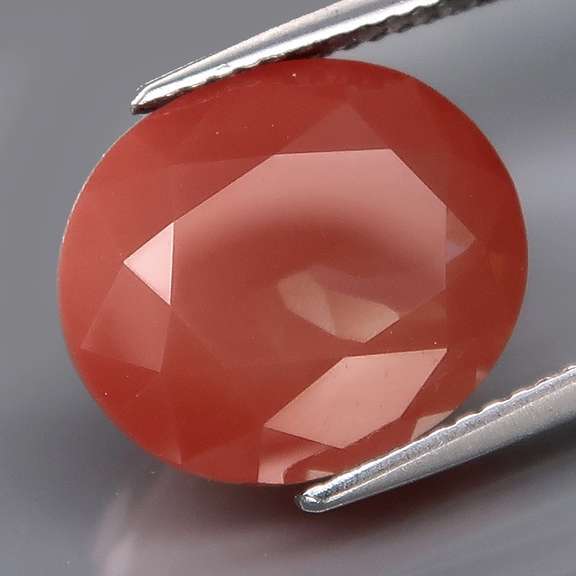 Large collectors 6.77ct blood orange Andesine Labradorite