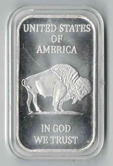 Buffalo Indian Head 1 oz .999 Silver Bar