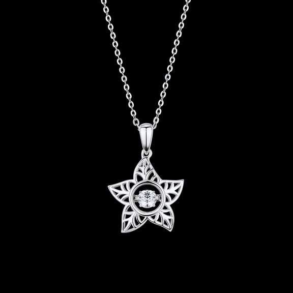 Star Shape Dancing Stone Pendant