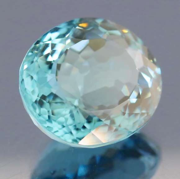 Large 33.37ct aqua blue Hydrothermal Quartz