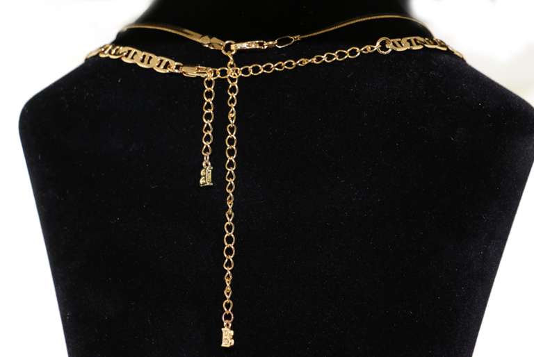 Pair of Gold Toned Fashion Necklaces