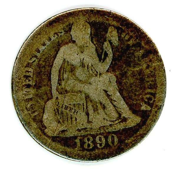 1890 Liberty Seated Dime