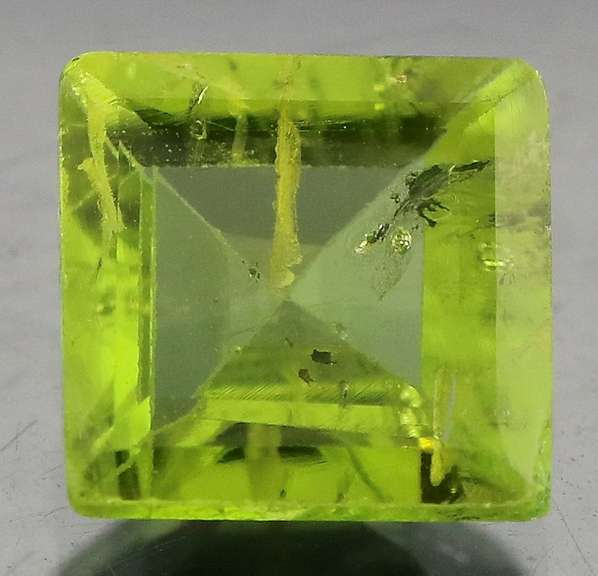 Large 2.24ct princess cut apple green Peridot
