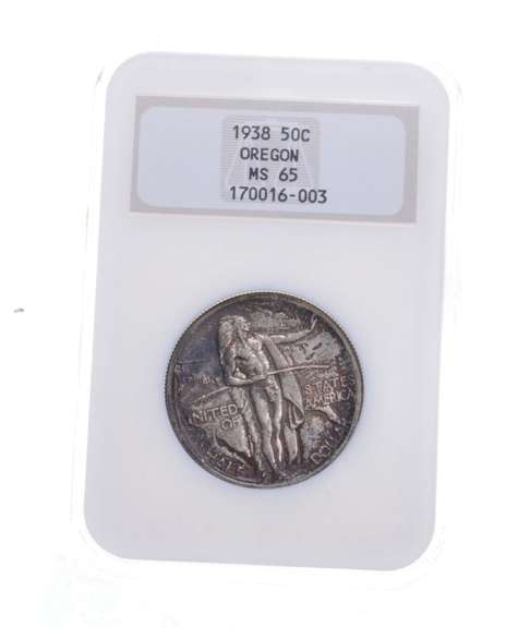 MS65 1938 Oregon Trail Memorial Commemorative Half Dollar - Graded NGC