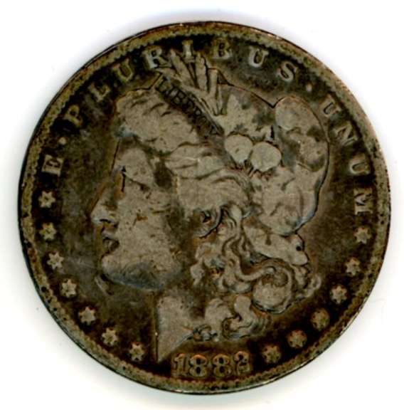 1882 Morgan Silver Dollar