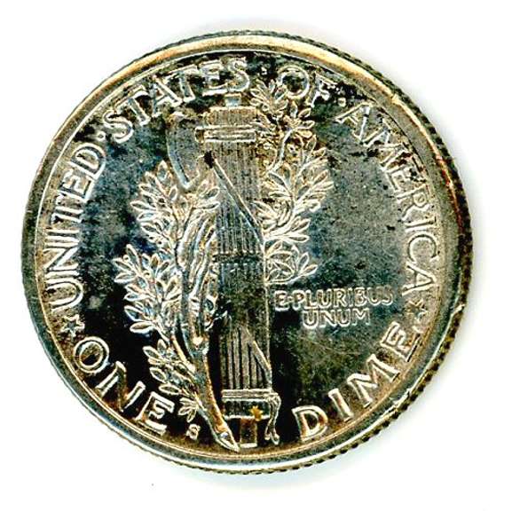 1916-S Mercury Dime
