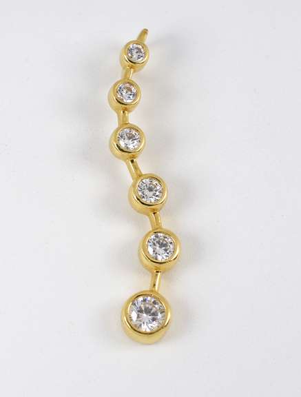 Nice 14k Journey Pendant with CZ's