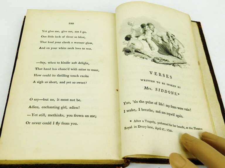 1801 Pleasures of Memory Antique Poetry Book