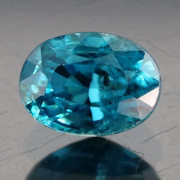 Glittering 2.07ct diamond luster London blue Zircon