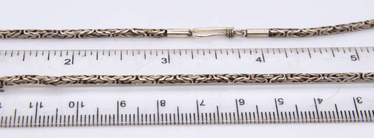 Vintage Sterling Silver Byzantine Necklace