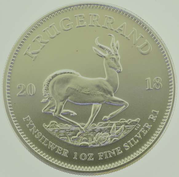 2018 1 oz South Africa Silver Krugerrand Coin lot of 25 Still Sealed in the Original Tube
