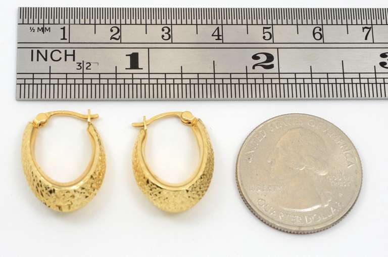Versatile 14K Yellow Gold Earrings