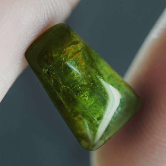 Unique 3.70ct untreated Nigerian Tourmaline cabochon
