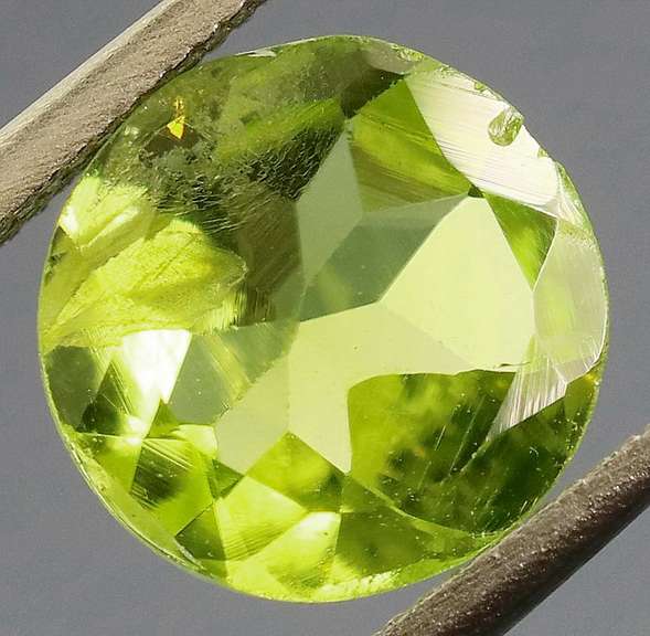 Radiant spring green 1.46ct untreated Peridot solitaire