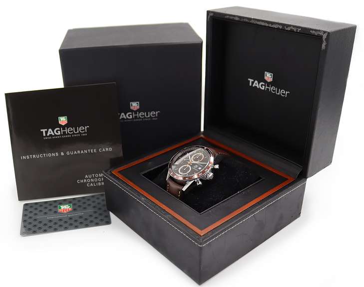 Tag Heuer Carrera Chronograph 41mm Brown Dial Watch