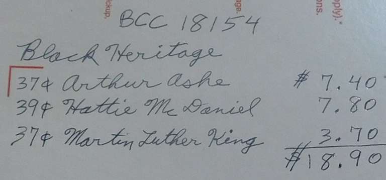 Stamps: Black Heritage  $18.90