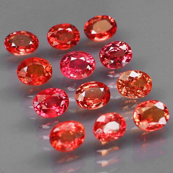 Brilliant 4.09ct fancy orange Songean Sapphire set