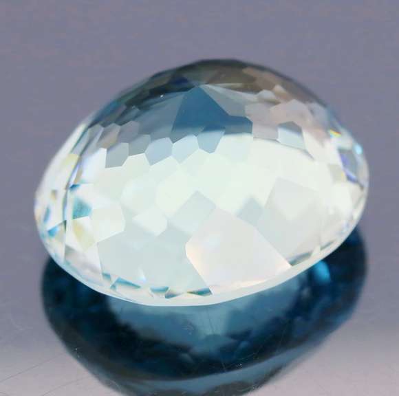 Large 33.37ct aqua blue Hydrothermal Quartz