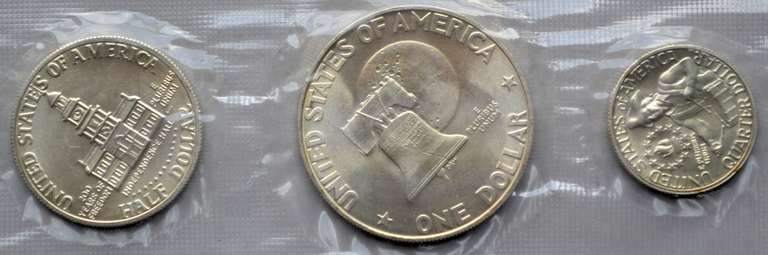 3 1976 3 Piece Bicentennial Unc Silver Sets