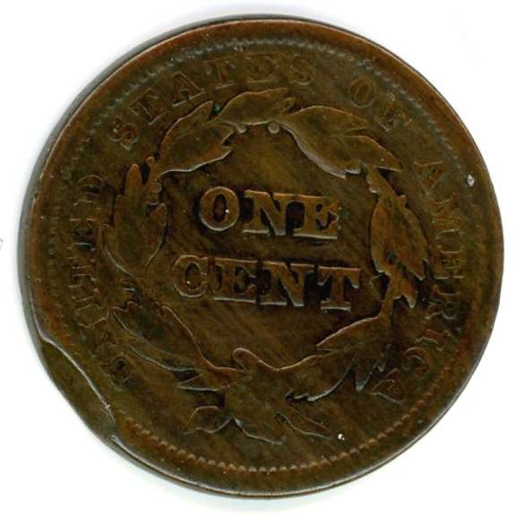 1841 Braided Hair Large Cent