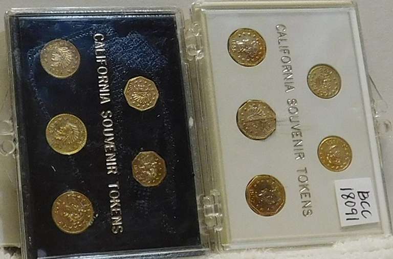 2 sets: Calif Frac Currency coinage