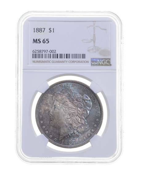 MS65 1887 Morgan Silver Dollar - Graded NGC