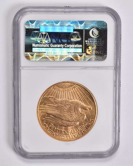 MS63 1911-D $20 Saint-Gaudens Gold Double Eagle NGC