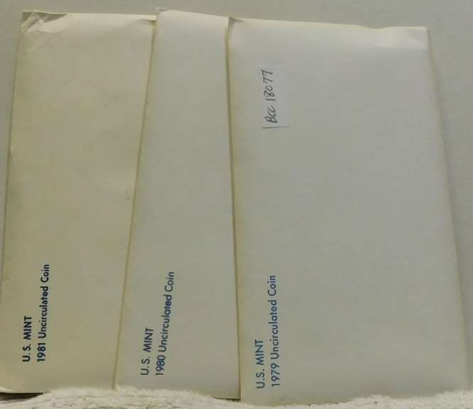 1979 & 1980 & 1981 Mint Sets  The US Mint is now charging $25.25 ea for current Mint Sets.