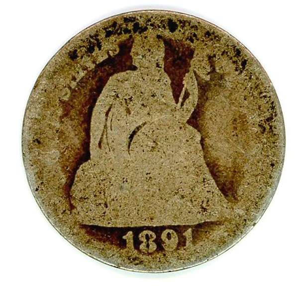1891 Liberty Seated Dime