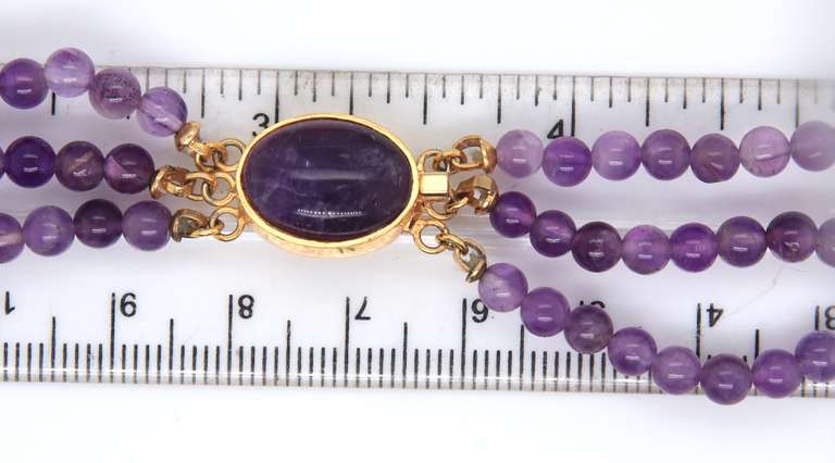 Fantastic Amethyst Multi Strand Beads Necklace