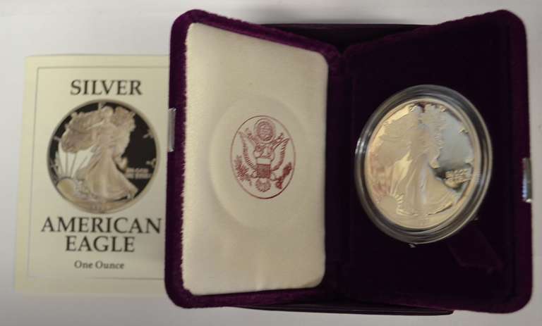 1991-S Proof American Silver Eagle OGP