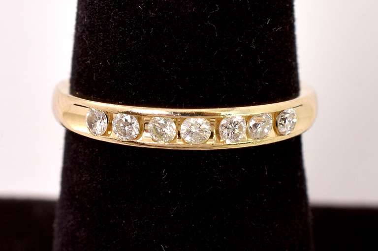 Gorgeous Diamond Band Ring in 14K Yellow Gold