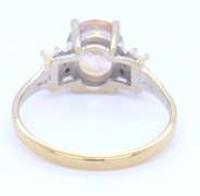 Wonderful Yellow Gold Pink Sapphire and Diamond Ring
