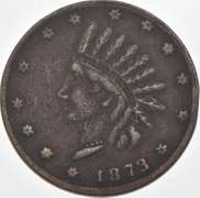 1873 James & French Civil War Token R-6 OH 170B