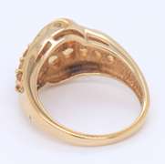 Pretty Citrine Cluster & Diamond Accent Ring