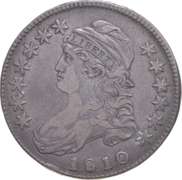1810 Capped Bust Half Dollar - O-101 Rev. Scratch