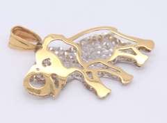 Charming Yellow Gold Elephant Pendant