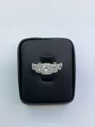 CERTIFIED NEIL LANE 14K WHITE GOLD AND DIAMOND RING