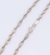 Vintage Italian Sterling Silver Rope Chain Necklace