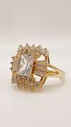 22kt Gold Plated Gemstone Cocktail Ring