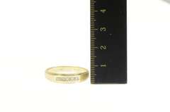 14K Yellow Gold 1940's Diamond Squared Men's Wedding Band Ring