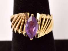 Darling Amethyst Ring in 14K Yellow Gold